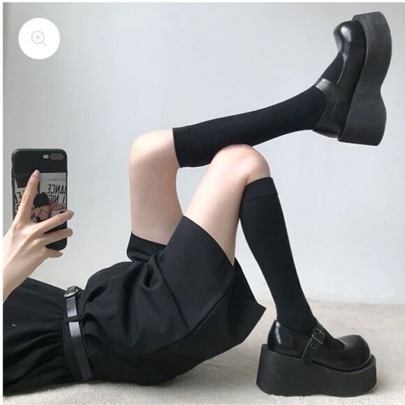 Black Platform Mary Jane Shoes Juice Park - Picture 14 of 16